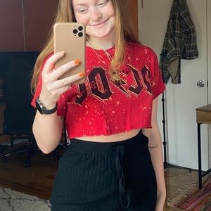 ACDC crop top
